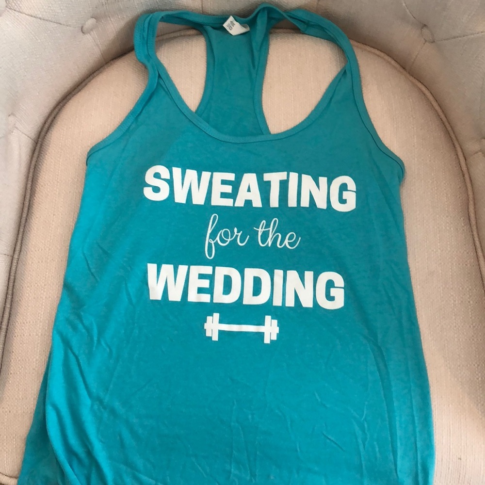 Bride workout tank